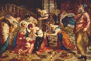 TINTORETTO, Jacopo The Birth of St. John the Baptist wr china oil painting artist